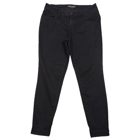 Maurices Denim - Maurices Black Jeans Midrise Skinny 5 Pocket Stretch Denim Womens Large